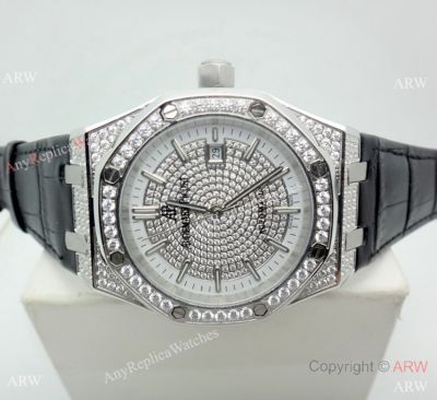 2019 Replica Audemars Piguet Royal Oak 44MM Watch SS Diamond Dial